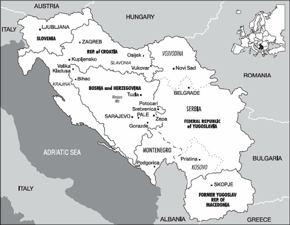 Yugoslavia Political Map